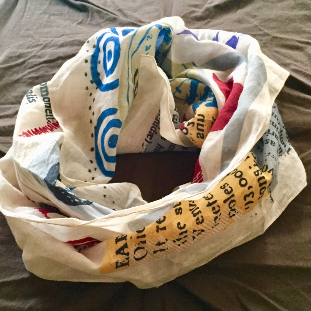 “Banana Republic” Funky Abstract Scarf